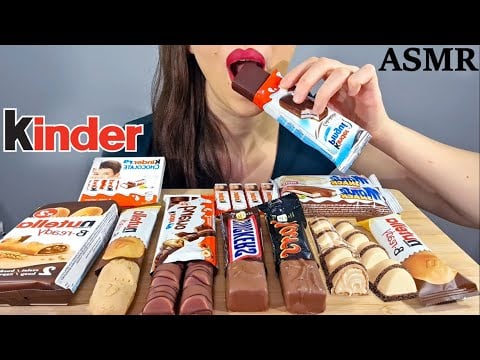 ASMR | Kinder Chocolate Party | CRUNCHY SOUNDS | No Talking | Lady M. ASMR
