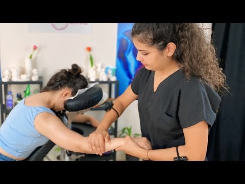 ASMR Physiotherapy technician Female Chair Massage + Hand, Arm, Sleep Massage