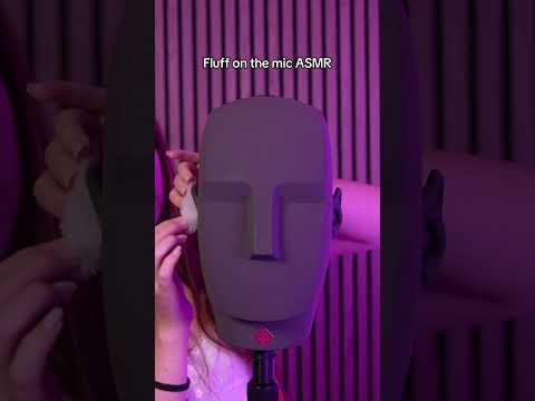 Fluff on the mic ASMR #asmr #relax #tingles #micscratchingasmr #sleepy #asleep #sleepytime #sleep
