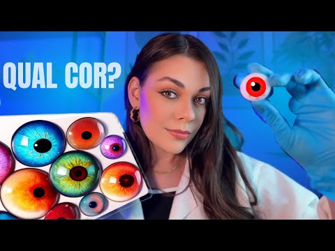 ASMR: Trocando A Cor Dos Seus Olhos 🔴🔵🟡