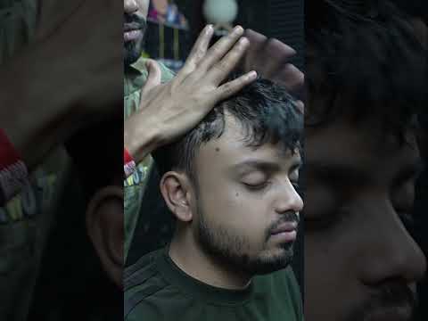 Indian Barber Doing Head And Body Massage ASMR #shorts