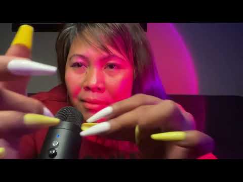 Extra Long Nails ASMR 💅 | Mic scratching, finger snapping, nail tapping