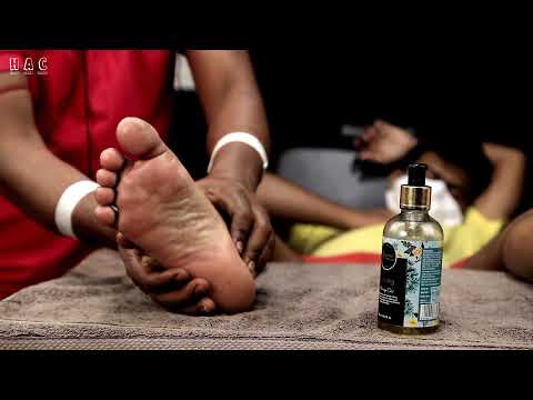 Work Stress Relief Sleeping Pills | ASMR Foot Massage With Comb Pin-Pen Therapy For Better ASMR