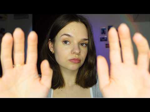 ASMR symmetrical hand movements with mouth sounds