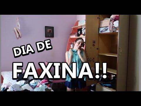 FAXINA NO GUARDA ROUPA E FALA!