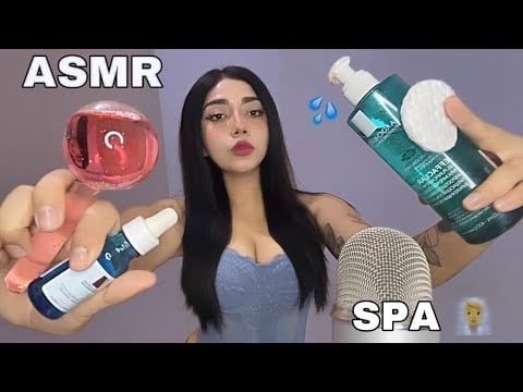 Asmr | SPA 🧖 REALISTA ( Limpieza facial ) SUSURROS para DORMIR. 💤