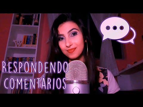 ASMR Respondendo comentários ʕ•́ᴥ•̀ʔ ♡ (Blue Yeti)