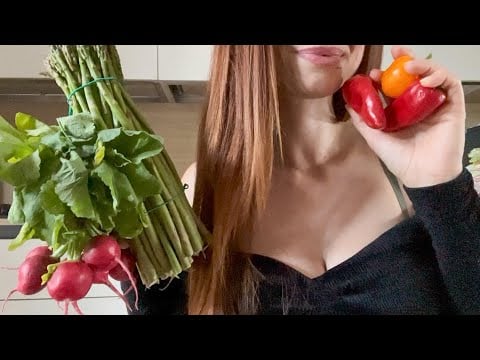 SHOW and TELL 🥬🧅🫑 | Asmr