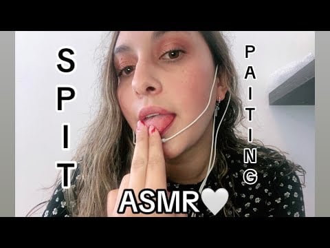 SPIT PAITING🤤🤍ME COMO Y CONSIENTO TU CARITA!