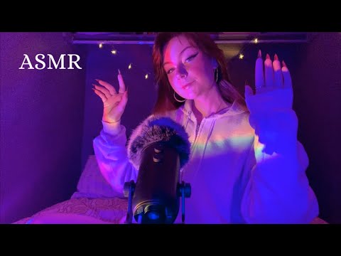 ASMR TRIGGERS ♡ Mic Scratching, Tapping, Mouth Sounds, Hand Movements