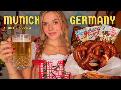ASMR Welcome To Oktoberfest 🥨🍺 German Waitress Roleplay 🇩🇪 (food, drinks, souvenirs)