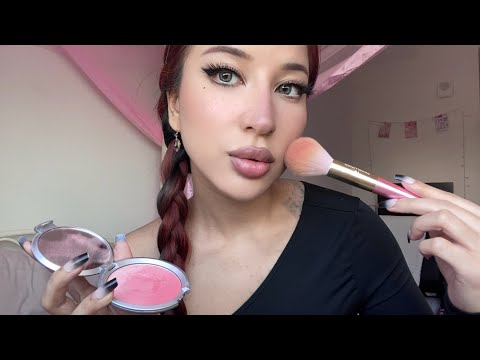 ASMR Lofi Get Ready With Me (Makeup Application, Soft Spoken, Whispers)