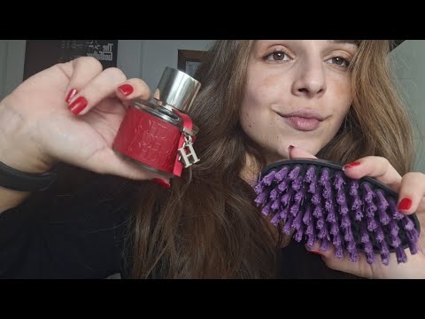 ASMR Objetos aleatórios e conversa sobre o canal| sussurro e voz suave