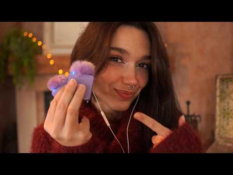 ASMR Con Mis Nuevos Micrófonos : tapping, scratching, scalp massage...