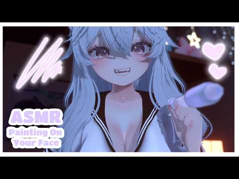 【ASMR Vrchat】Catgirl Painting on Your Face! ♥ Personal Attention ♥ Face Painting ♥ Role-Play