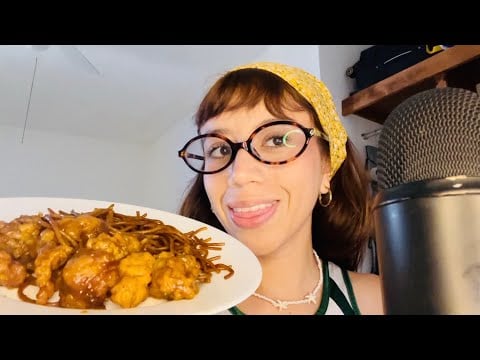 ASMR con comida china 🥡🥢