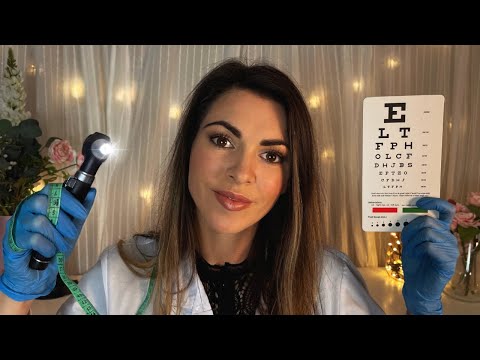 [ASMR] Adjusting Your Face | Face Measuring, Touching & Cranial Nerve Exam ♡