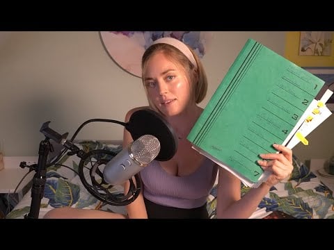 ASMR: Meine 2021 Ausländerbehörde Papiere durchblättern (+ persönliches Mental-Health-Update)