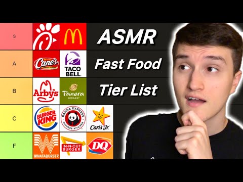 ASMR Fast Food Tier List 🍟💤 (whisper ramble)