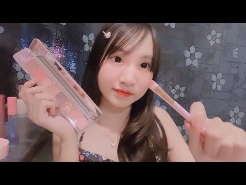 asmr doing your prom night makeup⭐️ แต่งหน้าไปงานพรอม { japanese } { layered sound }  thai sub