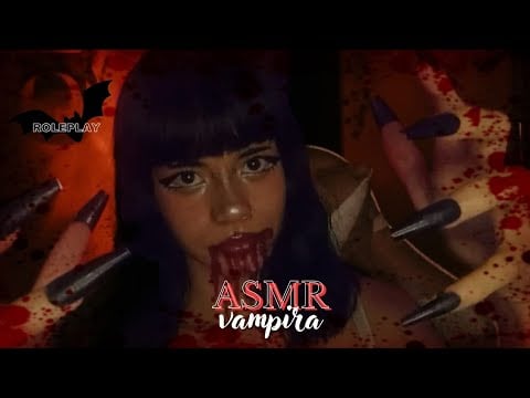 🩸 Vampira te fazendo dormir profundamente | ASMR 🩸 (fake blood )