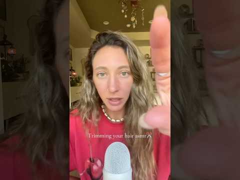 Trimming your hair asmr #asmrvideo #personalattention #haircuttingasmr #relax #sleep