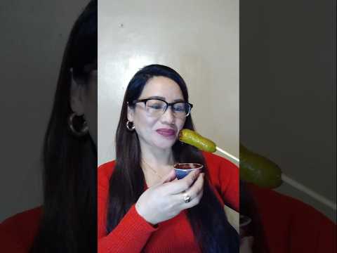 PICKLE WITH CHOCOLATE #shortsfeed #food #eatingshow #mukbang #viral #everyone #foodie #asmr