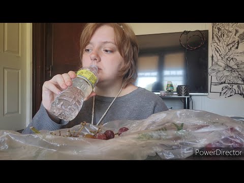 ASMR- Eating Crunchy Grapes and Rambling