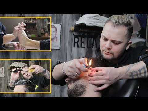 ASMR Hair Play During The Asmr Massage | + ASMR MALE FOOT MASSAGE