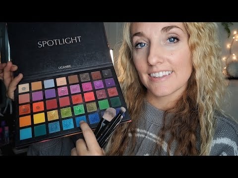 ASMR | Doing Your Makeup Roleplay | POV : Getting You Ready for a Christmas Party