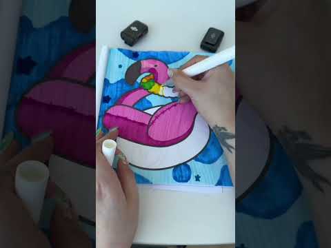 Lo que suena como vidrio es el canto de los pajaritos en cámara rápida 🤭 #asmr #pintar #painting