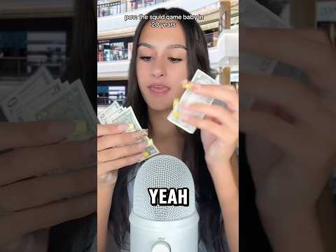 dropping all this MONEY! #asmr #explore #satisfying #shorts