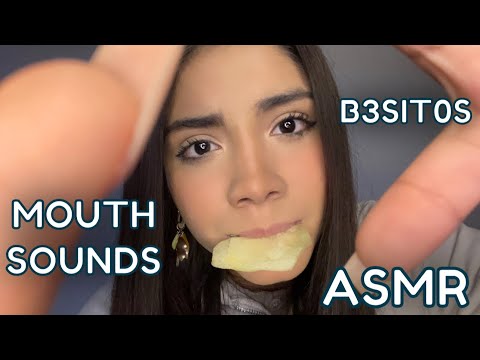 ASMR ESPAÑOL / MOUTH SOUNDS Y B3SOS + LAMI3ND0 DEDOS + COMO PAPITAS