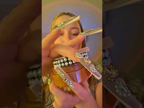 asmr with bronzer pearls