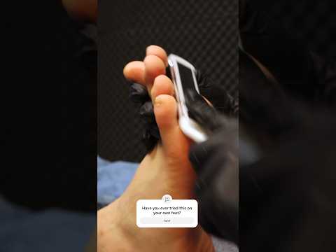 Foot skin cleaning -Asmr Sound #asmrforsleep #sleeptherapy #foot massage