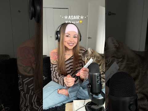 ASMR with my cat🐱 #asmr #catasmr #catvideos #asmrshorts #karmaasmr