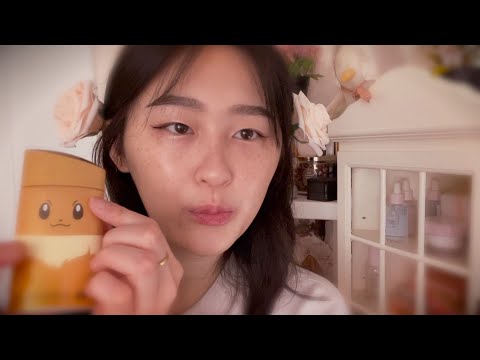 ASMR 💗💕 inaudible vday makeup dream sequence (echoey)