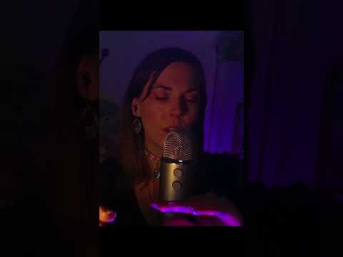 glitter hands visual asmr and mouth sounds