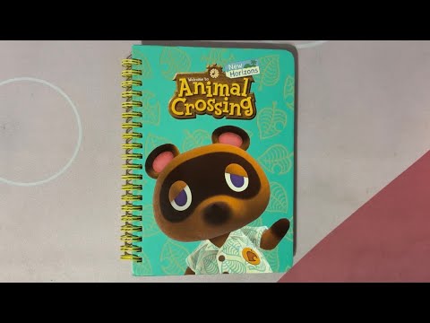 ASMR Tapping On An Animal Crossing Spiral Notebook
