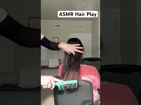 ASMR Hair Play #asmr #brushing #combing #scratching #hairplay