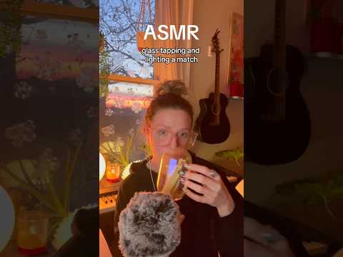 glass tapping with a cozy sunset🌅💓 #asmr #relax #asmrsounds #glassasmr