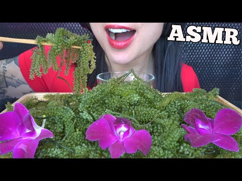 ASMR SEA GRAPES (CRUNCHY EATING SOUNDS) NO TALKING | SAS-ASMR