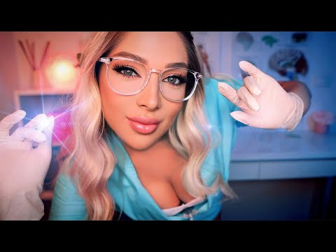 ASMR Super Personal Nurse Examination 👀 Eye Exam, Medical Role Play, Cranial Nerve Exam, ASMR Exam