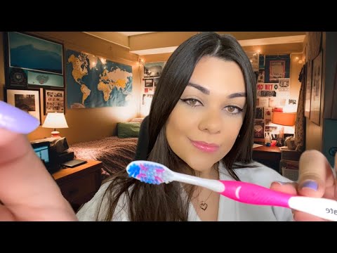 ASMR: PREPARANDO VOCÊ PARA DORMIR MUITO (SKINCARE E ESCOVA)