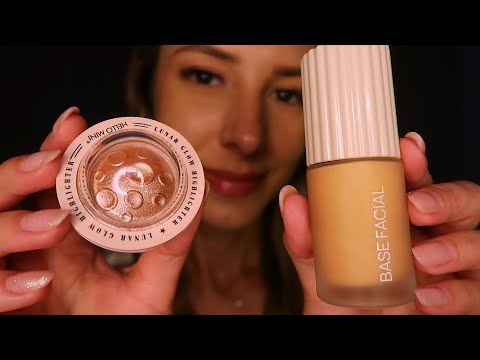 ASMR 🌧️ VOU TE MAQUIAR COM MAKES NOVAS E DIFERENTES 🪐
