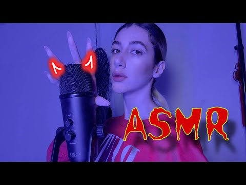 ASMR/ scratching hand movements & deep whispering +nail tapping...