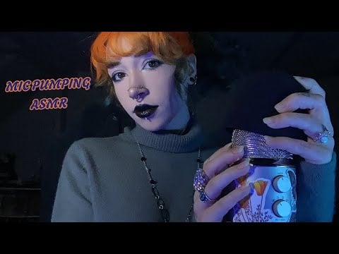 ASMR Mic Pumping | Mic Cover Swirling, Minimal Whispering