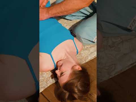 Tears and relief | Painful massage and chiropractic adjustment for Katya #chiropracticadjustment