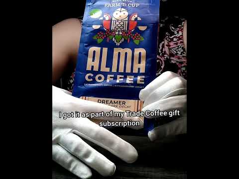 Reviewing Alma Coffee #asmrlikeasandbox #relax #crinkles