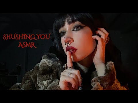 ASMR Asking You Questions Just to Shush You | Rain Sounds, Whispering